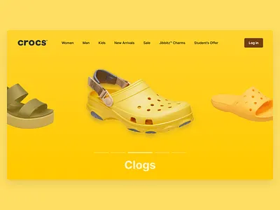 Crocs site Concept 1 concept crocs design ecommerce ecommerce design minimal ui ui ux ui design uidesign uiux ux ux design