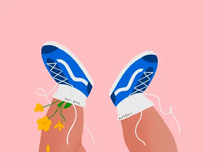 Newborn baby babyshoes illustration legs newborn procreate vans