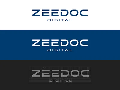 ZEEDOC / Digital brand branding design idea logo logotype mark minimal negative typography