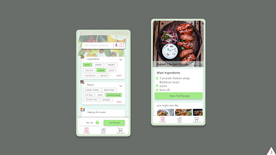 Cooking App design ui ux