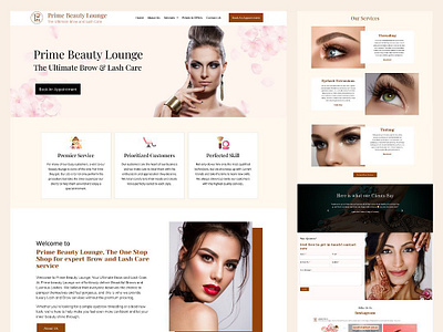 Beauty Salon Page Design beauty salon website beauty website beauty website design cosmetics website ecommerce website hair extension website hair salon website hair website makeup website skincare website spa website website design wordpress website