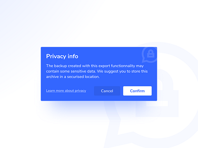 Pop Up / Overlay - DailyUI - 016 alert app component dailyui dailyuichallenge figma info modal modal box modal design popup privacy privacy policy ui uidesign web website