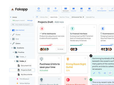 Figma Dashboard UI kit - Home screen navigation app dashboard design design system desktop figma material templates ui ui kit web