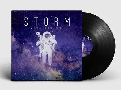 storm album artwork, album cover art album art album artwork album cover album cover art album cover design astronaut astronaut album cover art future mixtape cover mixtapecover mixtapes photoshop space storm