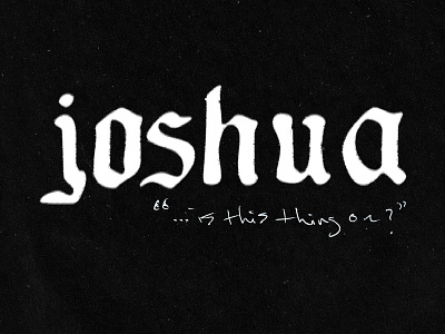 IS THIS THING ON? album album art branding design hiphop identity logo logo designer music orlando rapha streetwear texture type typography urban