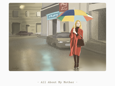 Illustration series:24 Frames illustration series movie scenes poster