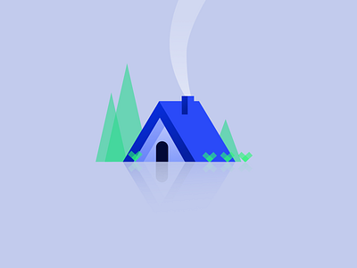 Cozy Cabin affinity affinitydesigner cabin cottage cozy illustration vector