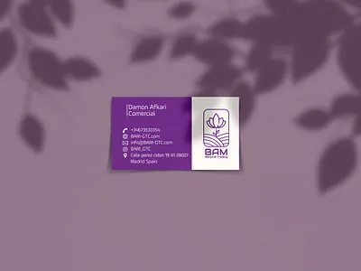 BAM General Trading Company Identity Design Project ebrahim ashouri ebrahimashuri design logo design saffron spanish visit card visiting card design ابراهیم عاشوری ابراهیم عاشوری طراح