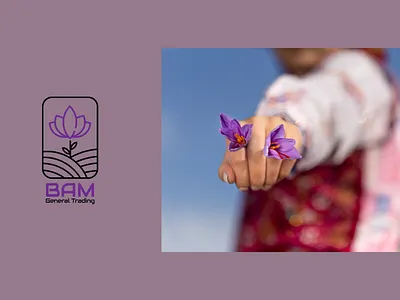 BAM General Trading Company Identity Design Project branding design ebrahim ashouri ebrahimashuri design khorasan logo saffron spanish ابراهیم عاشوری ابراهیم عاشوری طراح