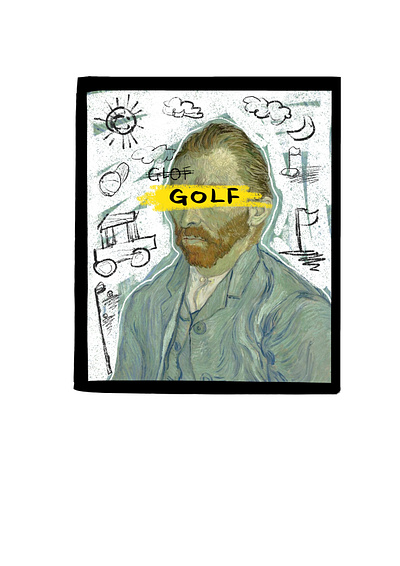 Recreation of Van Gogh Artwork with Golf elements art collaboration color commercial art concept art design golf graphic design hand drawn illustration procreate van gogh