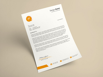 Letter Head Design branding design design illustration letter letter head letterhead design letterhead template photoshop