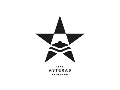 ASTERAS FC branding castle crete football club fortezza greece logo rethymno sea soccer star waves