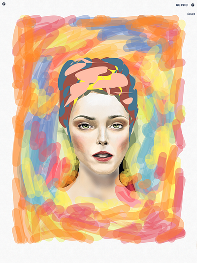 Illustration for modelling concept page art coco roca color commercial art design graphic design illustration potrait procreate realistic