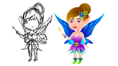 fairy little character design tutorial adobe illustrator 2021 tutorials arttutor character design basics character design in illustrator creative art digital drawing drawing fairy fairy little gfx mentor graphic design course how to draw illustration little fairy soundduck tutvid