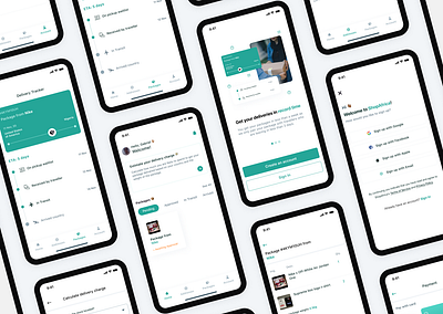 ShopAfrica: a package delivery service case study delivery delivery app figma shopping