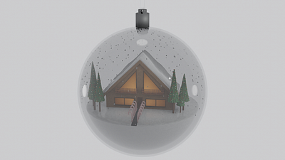 Snowglobe bauble 3d art 3d modeling bauble blender 3d candy canes christmas christmas tree cosy festive holidays low poly magic snow snowglobe