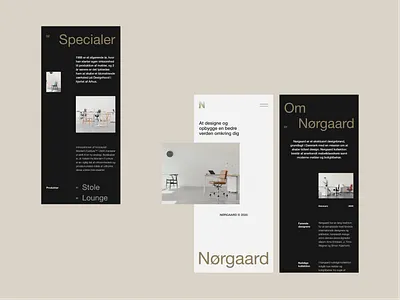 Nørgaard Layout Exploration Mobile Layout app clean layout minimal mobile mobile app typography ui vietnam web design website