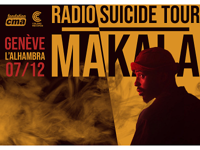 Poster of the Radio Suicide Tour of Makala adobe adobe photoshop design editorial illustration graphic graphic design illustration image image editing image editor image making photo manipulation photomontage photoshop poster poster designer print