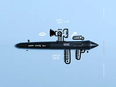 Designer weapons 2d design doodle drawing graphic design illustration pen wacom wacom cintiq