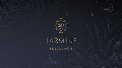 Jasmine Skylounge brand design branding design logo typography vector