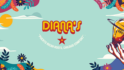 Diana's brand design branding design illustration logo typography vector