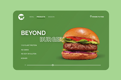 Beyond Meat - Redesign design figma illustrator minimal photoshop redesign ux web