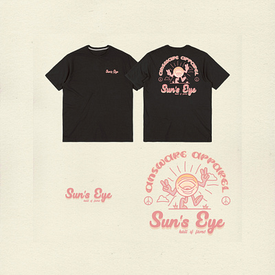 Answare sun eye apparel apparel logo branding clothing design vintage vintage badge vintage design vintage font vintage logo