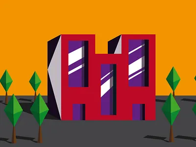 Building illustration art
