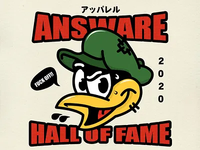 Answare Duck apparel apparel logo branding clothing design illustration vintage vintage badge vintage design vintage font vintage logo