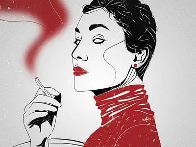 Evil editorial illustration illustrator woman