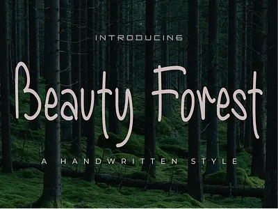 Beauty Forest app branding design display font font icon logo luxury design typeface typography