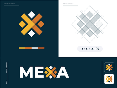 MEXA app bordados branding diseño gráfico estampados icono isotipo logo logodesign logotype mexa mexico vector