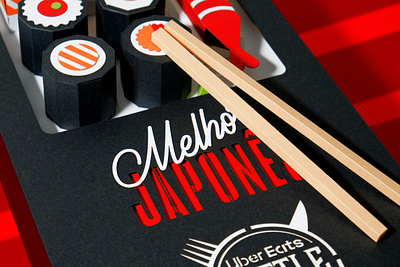 Time Out Food Battle Lisboa 2019 (Paper Craft) (detail) foodie handmade paper papercraft papercut photography set design sushi time out