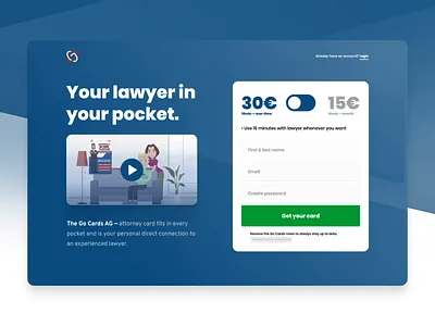 Go Cards Landing Page cards landing page design landing page ui landing page ux landing pages landingpage ui ui animation user experience user interface ux web designer web designers webdesign website design websites