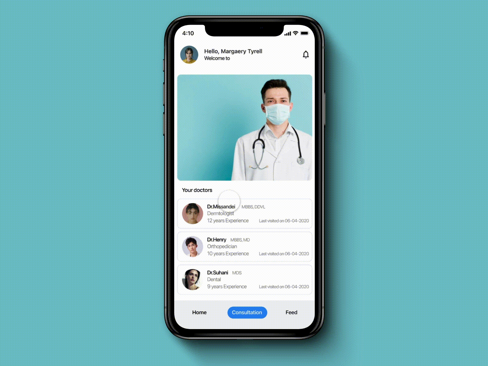 online Consultation adobe appointment calendar consultation design doctor figma health app healthcare protopie5.0