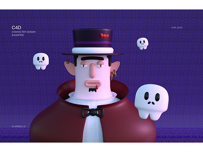 C4D -Vampire Counts c4d illustration ui 插画