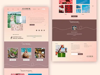 Aesthetic - Photography Web UI Design adobe photoshop adobexd aesthetic design homepage minimal ui uidesign ux web