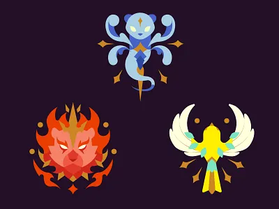 Emblem badges design game game art icon illustration logo ui vector