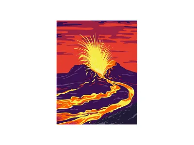 Hawaii Volcanoes National Park with active KIlauea volcano Unite erupting eruption landscape lava lava flow national monument national park national reserve natural nature preserves spewing volcano wilderness area wpa