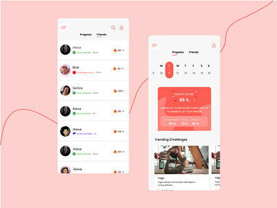 Fitness app design app app design design fitness app fitnesswithfriends friends minimal mobile app ui ux