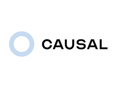 Causal logo animation animated logo animation blue branding causal circle graphic design logo microinteraction minimalism motion graphics principle serif simple typography