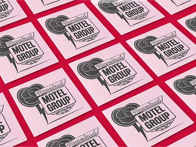 Branding- Rosebud Motel Group adobe illustrator brand design branding branding design design graphic design illustration illustrator logo midcentury retro retro design retro logo retrosupply retrosupplyco rose motel rosebud motel rosebud motel group vintage