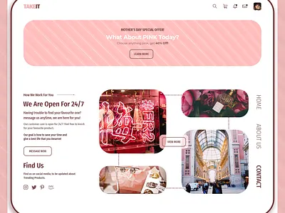 TAKEIT Contact design ecommerce ecommerce website ecommerce website design elegant mockup mockup design mockup psd mockup template typography ui uidesign ux uxdesign web web ui design website design