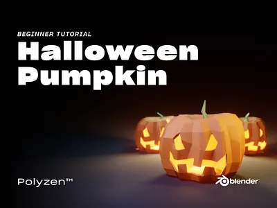 Lowpoly Halloween Pumpkin | Tutorial Video blender blender3d blender3dart blendereevee design halloween illustration lighting lowpoly lowpoly3d lowpolyart pumpkins