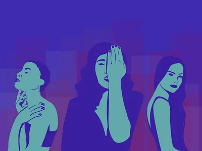 Our body, our rules! adobe art beauty design flat graphic illustration illustrator simple woman