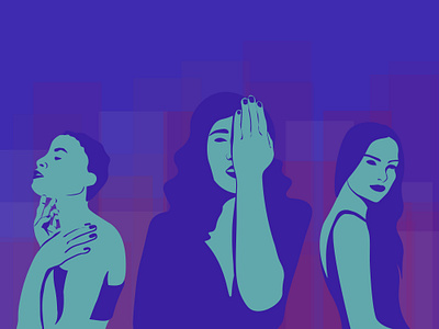 Our body, our rules! adobe art beauty design flat graphic illustration illustrator simple woman