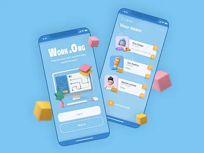 Workgroup communication applications app app design application concept concept design design figma ui web work process
