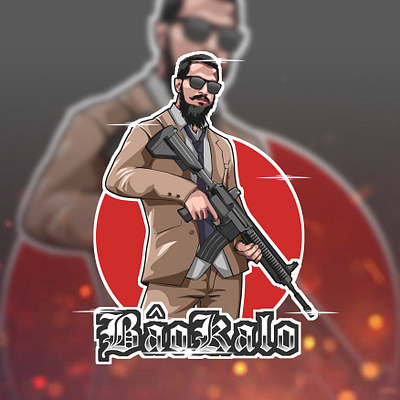 PUBGM CUSTOM LOGO 2 game gaming logos illustrations logo