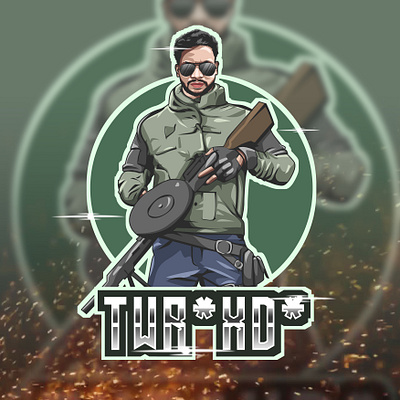 PUBG CUSTOM LOGO 1 game design gaminglogo illustration pubgmobile