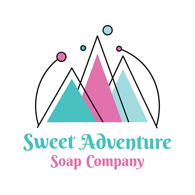 Sweet Adventure Soap Company Logo colorful design flat illustration logo logo concept soap soap company soap logo vector vector art vector illustration